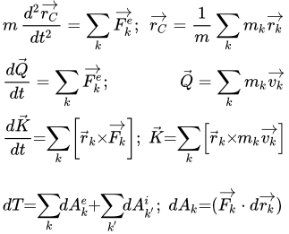 Общие теоремы динамики системы